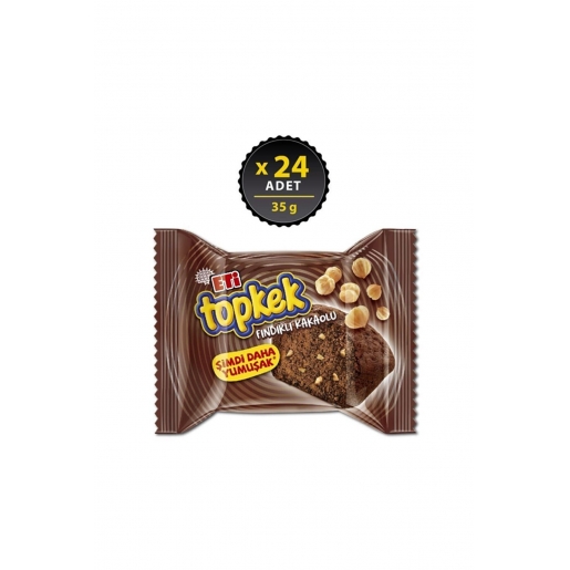 Eti Topkek Fındıklı Kakaolu 35 g x 24 Adet 8690526136134